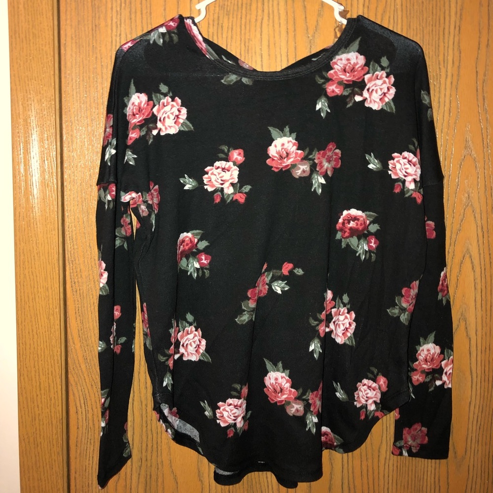 Floral long sleeve top